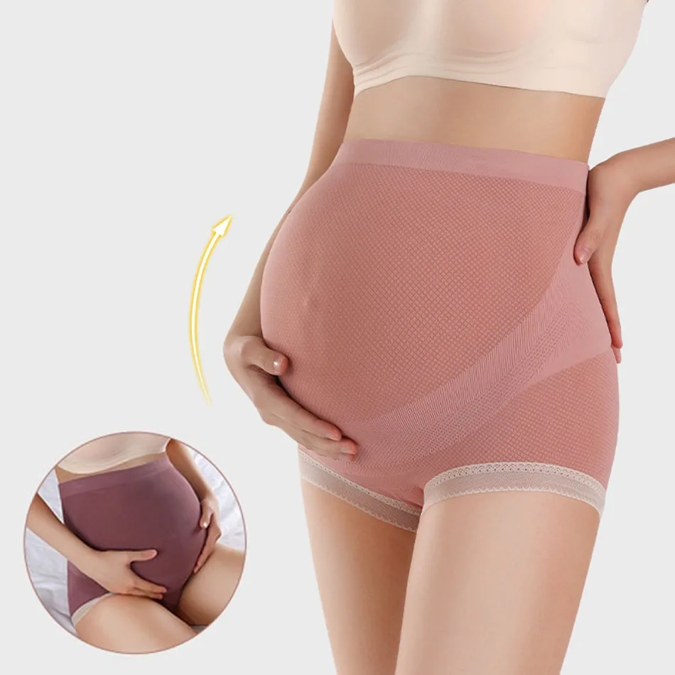 Mutandine premaman a vita alta dal design ergonomico, supporto definitivo, comfort, intimo traspirante e senza cuciture per le mamme in attesa