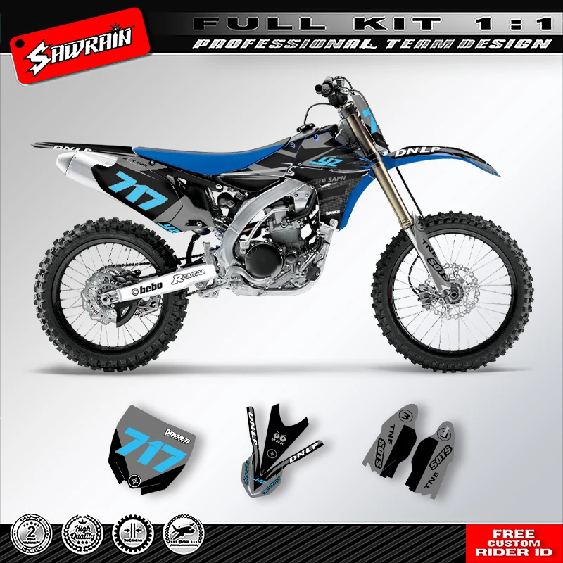 

Наклейка на мотоцикл Sawrain, набор наклеек с графикой команды для YAMAHA YZF 450 2010 2011 2012 2013 003