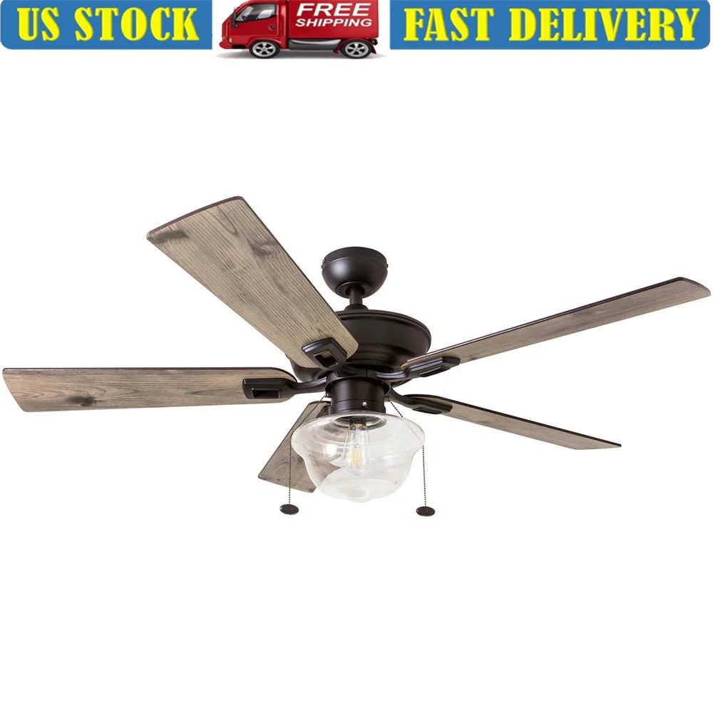 52 بوصة داخلي في الهواء الطلق مروحة السقف محرك عكسي هادئ التحكم عن بعد مزرعة مروحة السقف ثلاثي خيارات جبل تدفق الهواء المتوسطة