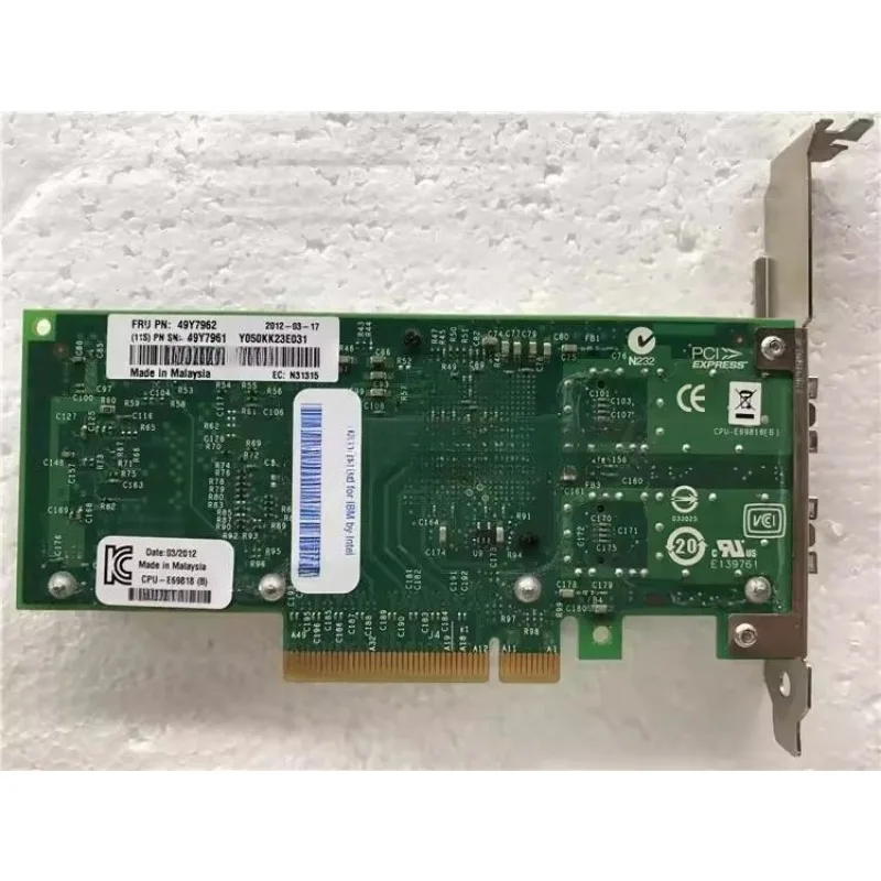 Parts for IBM 3850X5 X3650M5 49Y7960 49Y7962 X520-DA2 10G dual port 10 Gigabit network interface card