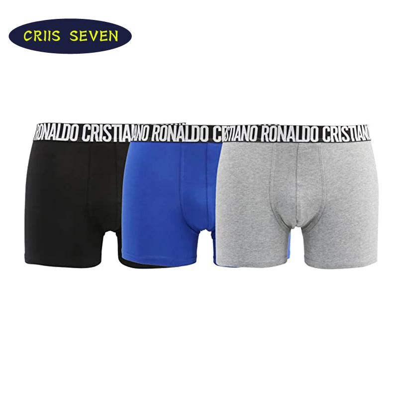 8 pcs/ lot Men\'s Boxer Shorts CR7 Men Underwear Cotton Boxers Sexy  Underpants Men Brand  Male Panties Cristiano Ronaldo