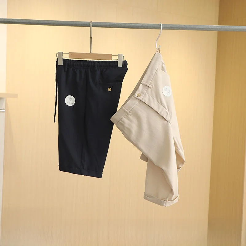 

Мужская летняя крутая удобная смесь льна, повседневная, модная, городская, длина пять четвертей, дышащая, деловая, повседневная...