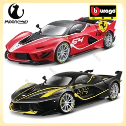 Bburago 1:18 Ferrari FXXK K Model Zinc Alloy Car FERRARI FXXK EVO Die Cast Sports Car Collection Luxury Vehicle Boy Birthday