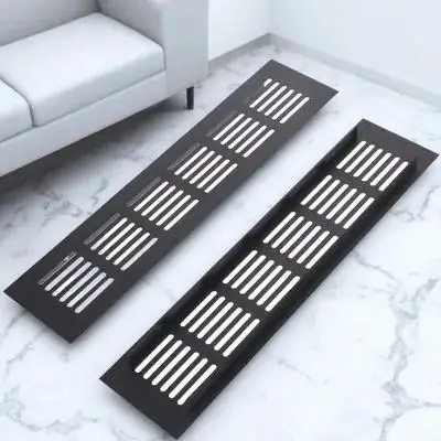 

2Pcs Premium Aluminum Alloy Ventilation Cover Wardrobe Air Vent Durable Heat Dissipation Furniture Accessories
