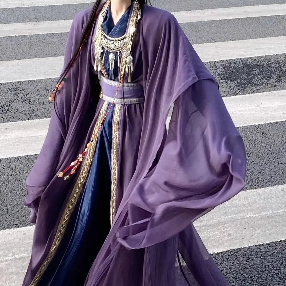 

Chinese Hanfu Miao Ethnic Group's Reincarnation Gu Strange Ethnic Style Men's Universal Style Customizable Full Set Costume