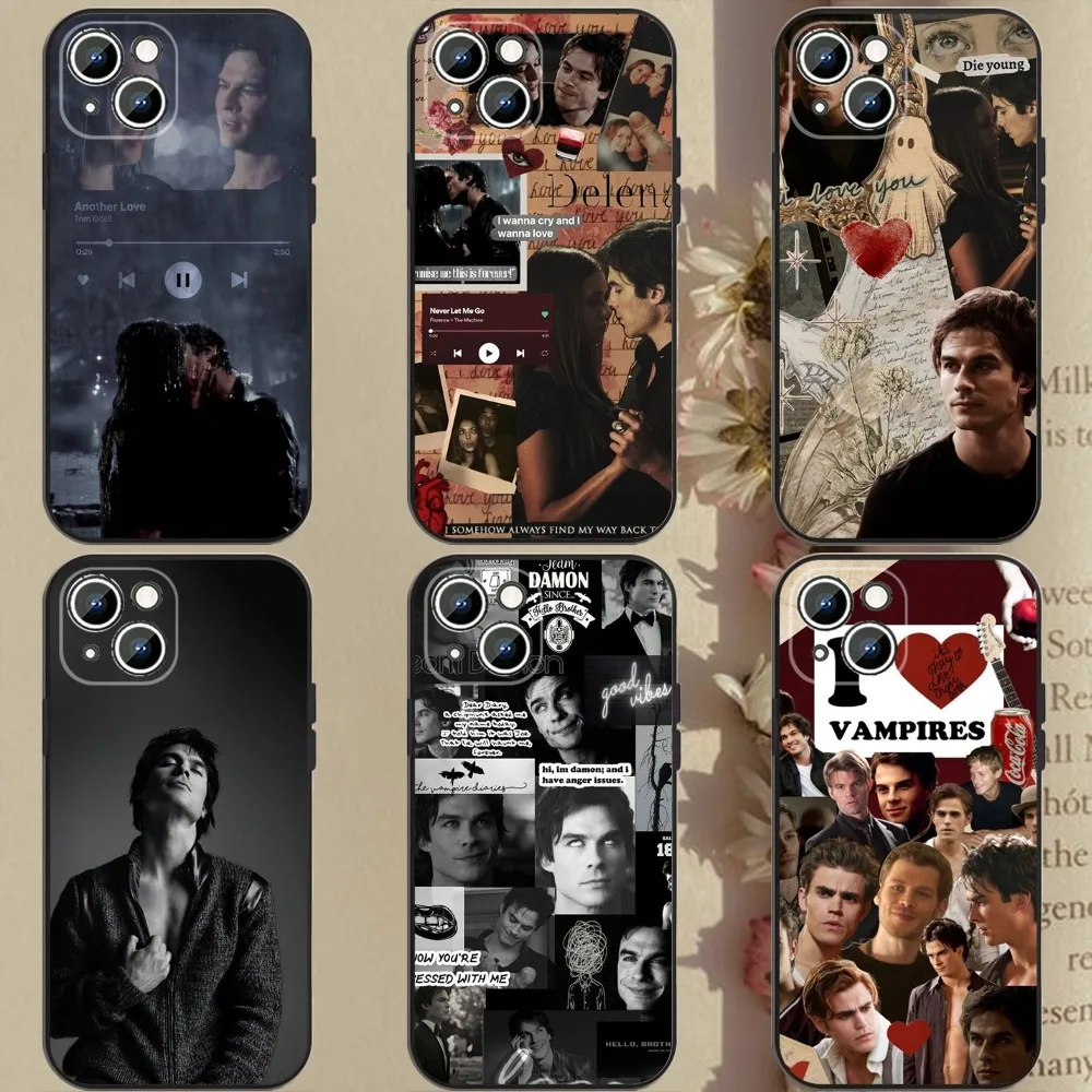 

The Vampire D-Diaries Phone Case Phone Case For Apple iPhone 15,14,13,12,11,XS,XR,X,8,7,Pro,Max,Plus,mini Silicone Black Cover