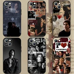 The Vampire D-Diaries  Phone Case Phone Case For Apple iPhone 15,14,13,12,11,XS,XR,X,8,7,Pro,Max,Plus,mini Silicone Black Cover