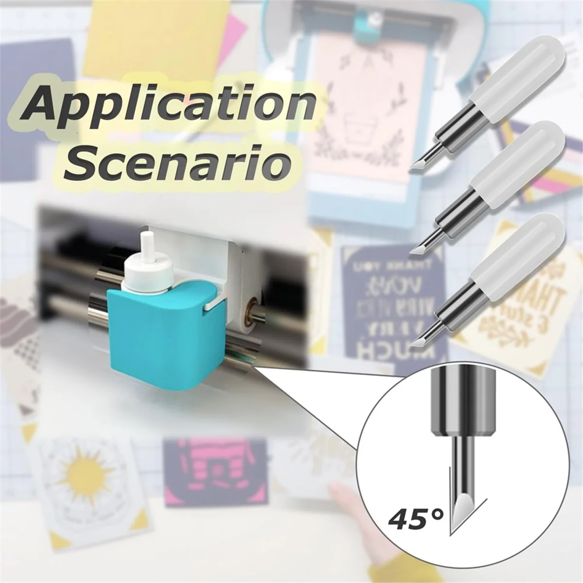 Lame da taglio di ricambio da 20 pezzi per Joy, lama standard in carburo di tessuto vinilico tagliato per Joy Machine, per carte personalizzate.