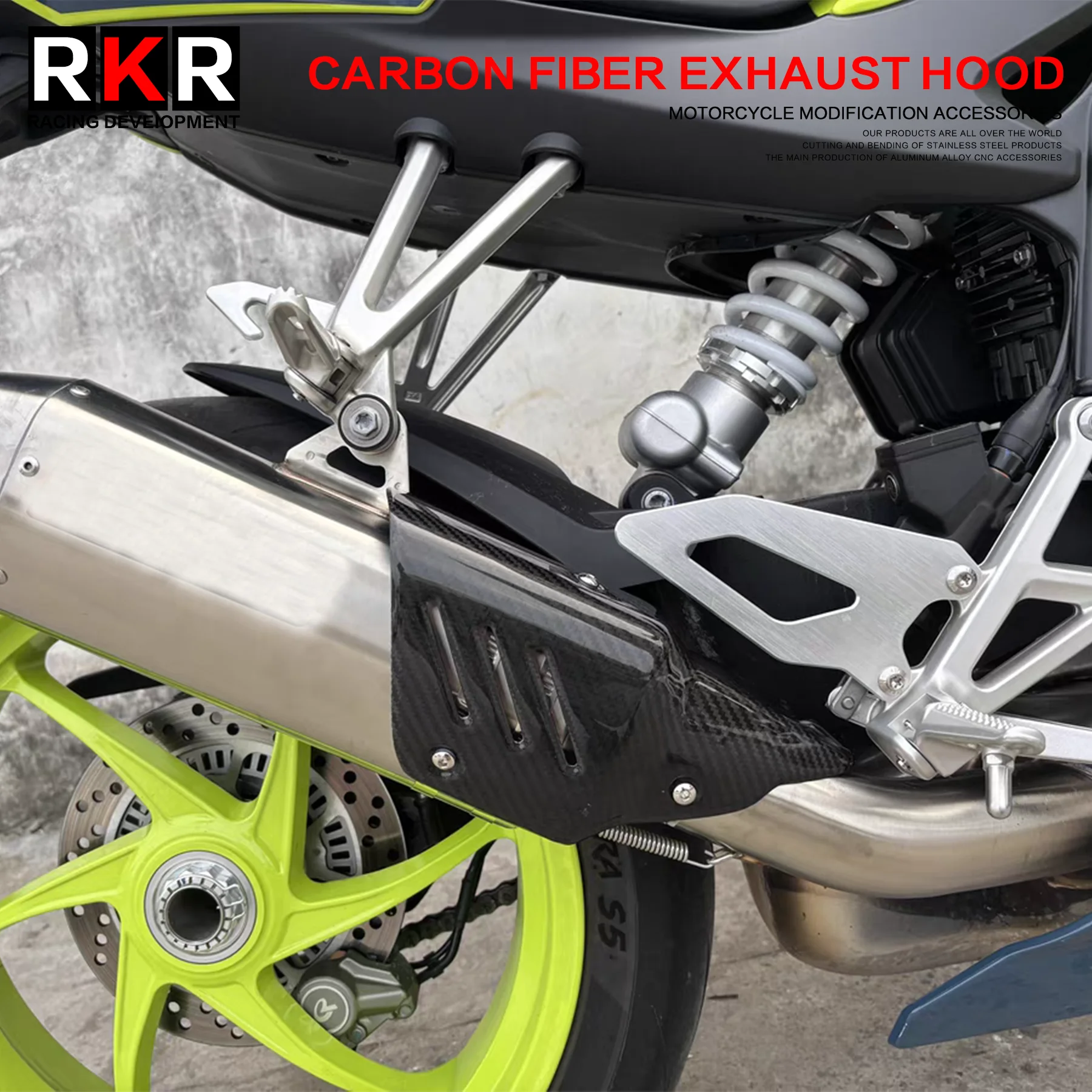 

Motorcycle Exhaust Hood Carbon Fiber Surface MufflerPipe Heat Shield Guard Antiscalding Cover for YAMAHA MT03 YZF1000 R1 R3 R6