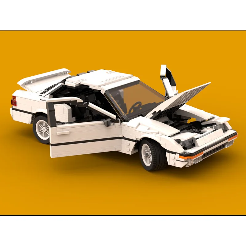 MOC-239501 White New Sports Car Building Block Model, 1018 Parts, Creative Children's Birthday Building Block Toy Gift