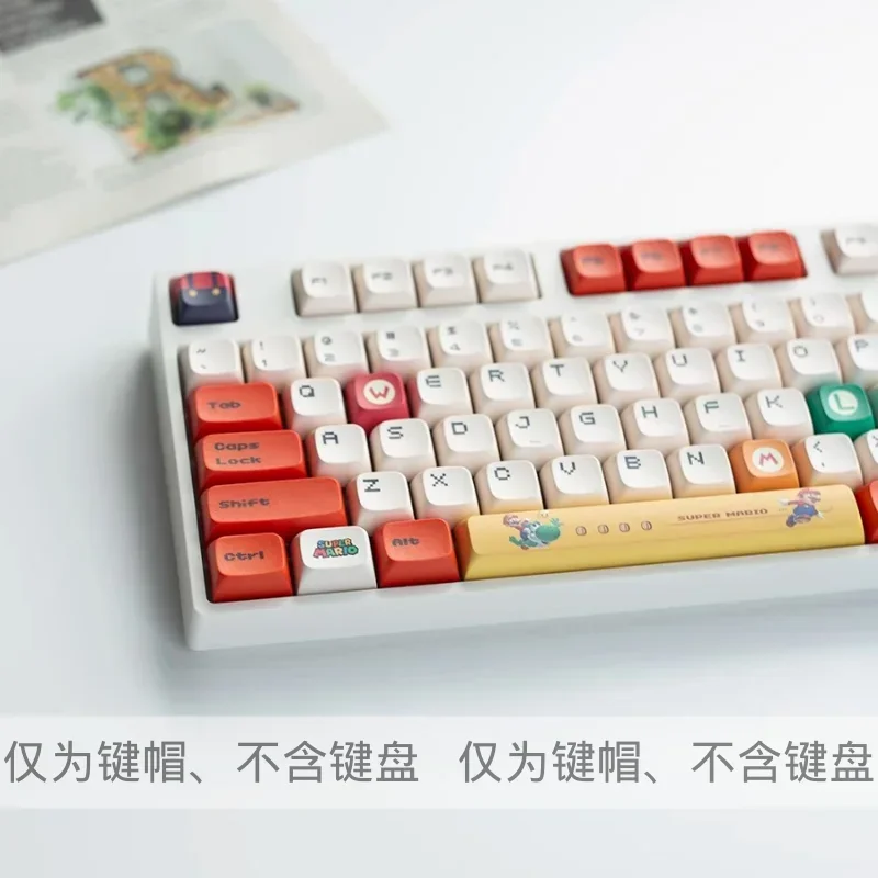 MINISO Mario XDA Keycaps Keyboard Caps for Mechanical Keyboard Stylish PBT Gaming Style Keyboard Decorative Keycaps Gifts