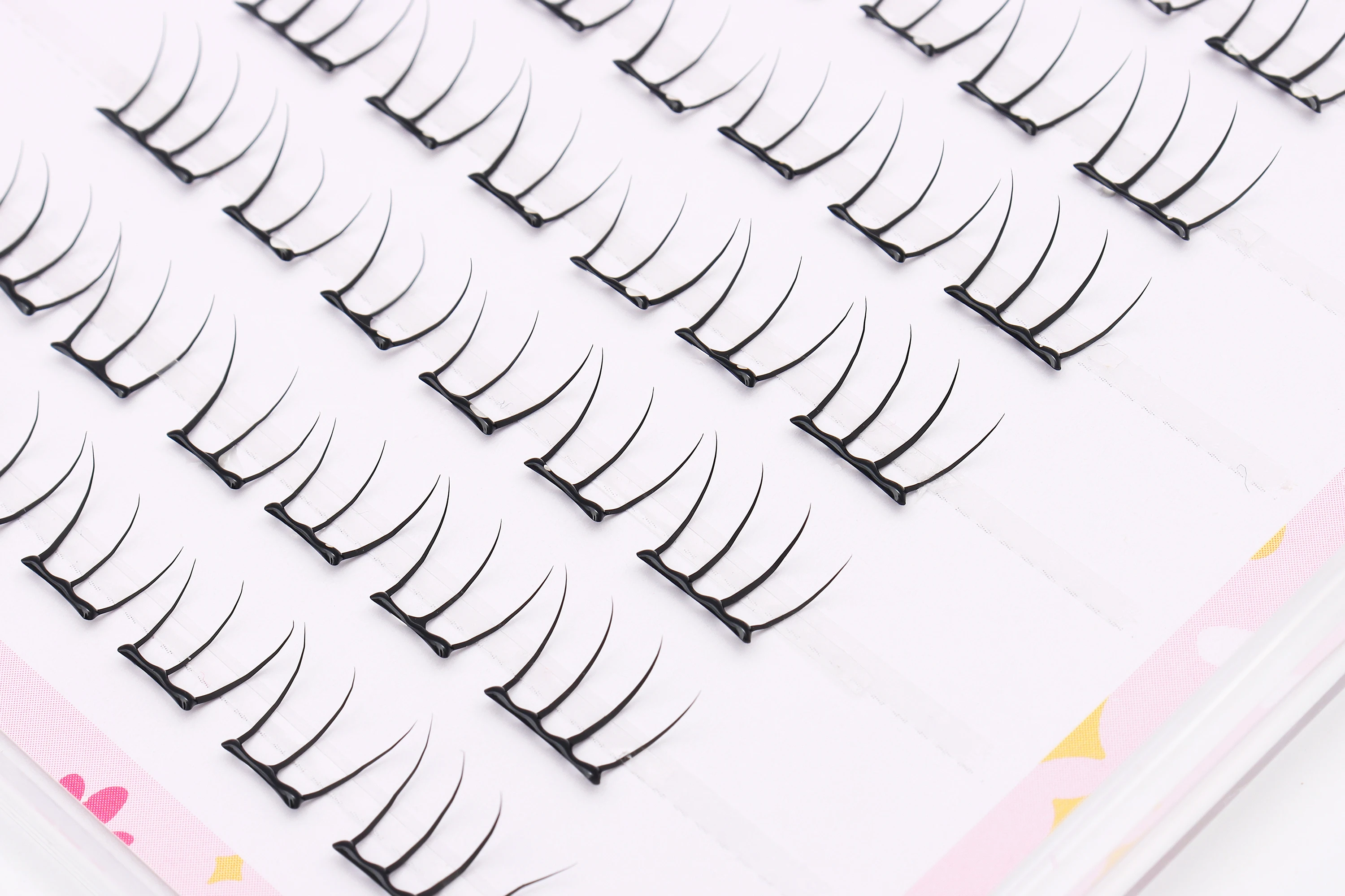 DINGSEN 10 Reihen Idol Lashes Selbstklebende Wimpern Natürliche Lange Anime Kleberfreie Cluster-Wimpern Make-up Korea Wimpern – Detail 9
