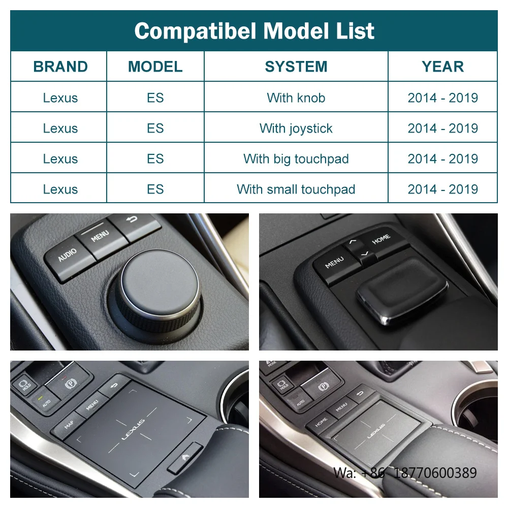 Road Top Mirrorlink Adapter Support Siri Wireless Carplay Box Apple CarPlay Android Auto Module for Lexus ES 2014-2019