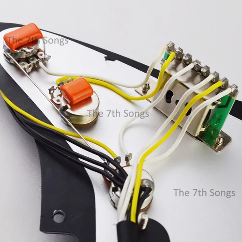 Imagen 2 del producto 1969 Alnico 5 SSS ST guitarra eléctrica golpeador cargado Alnico V pastilla magnética sin pico cableado de guitarra precableado