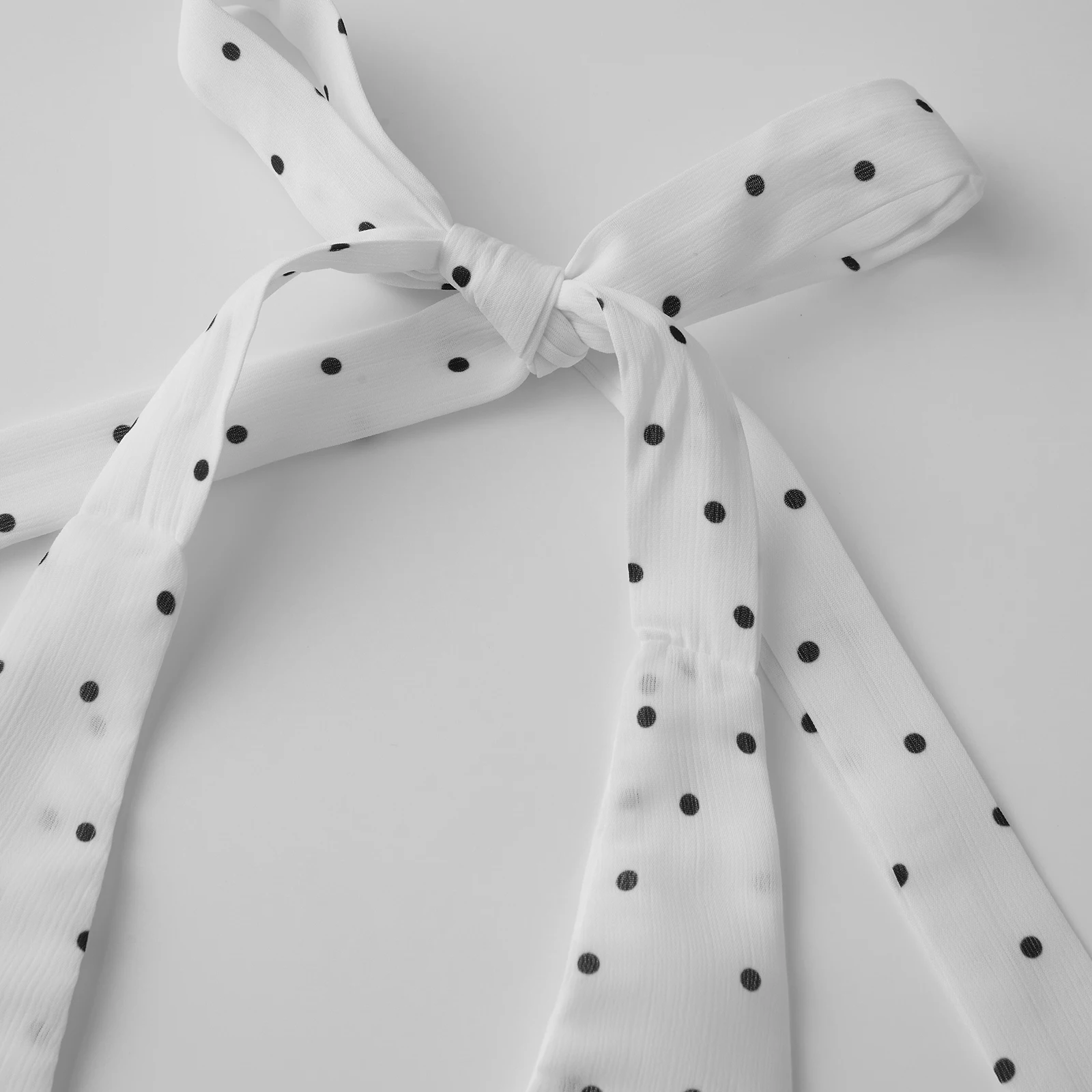 Women Skirt Set Tie-up Halterneck Backless Vest with Mini Bodycon Skirt Dots Summer Outfit