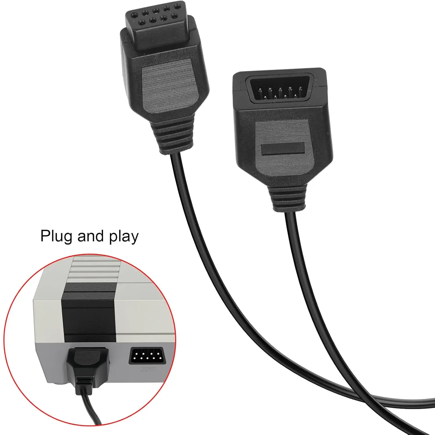 CABLE DE EXTENSION PARA SEGA GENESIS - MASTER SYSTEM - CONTROLADOR ATARI 2600