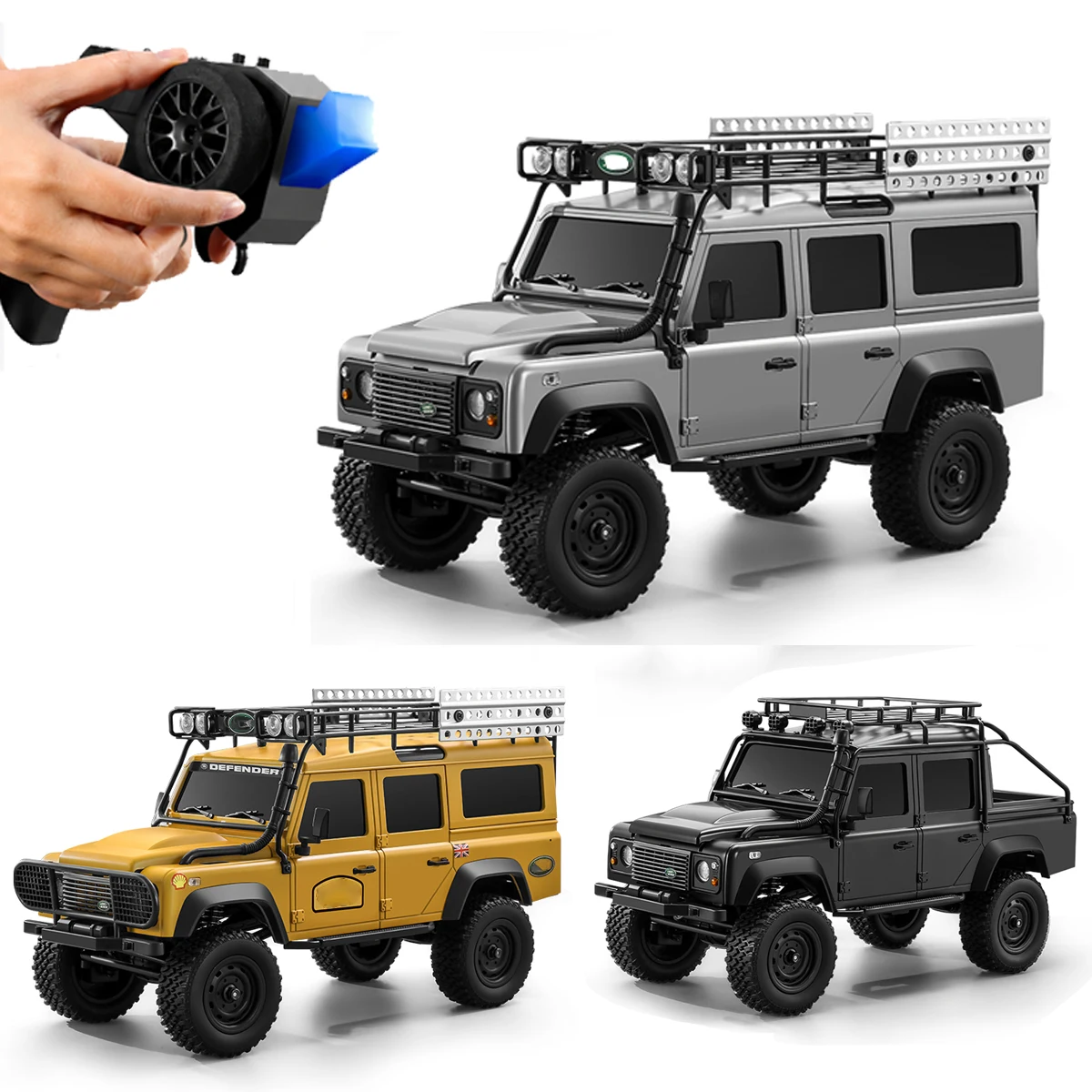 

NEW MN111C RC Car 4WD 1:18 Full Scale 2.4G Remote Control Car Land Rover Defender Simulation Truck Climbing Off-Road RC Toy Gift