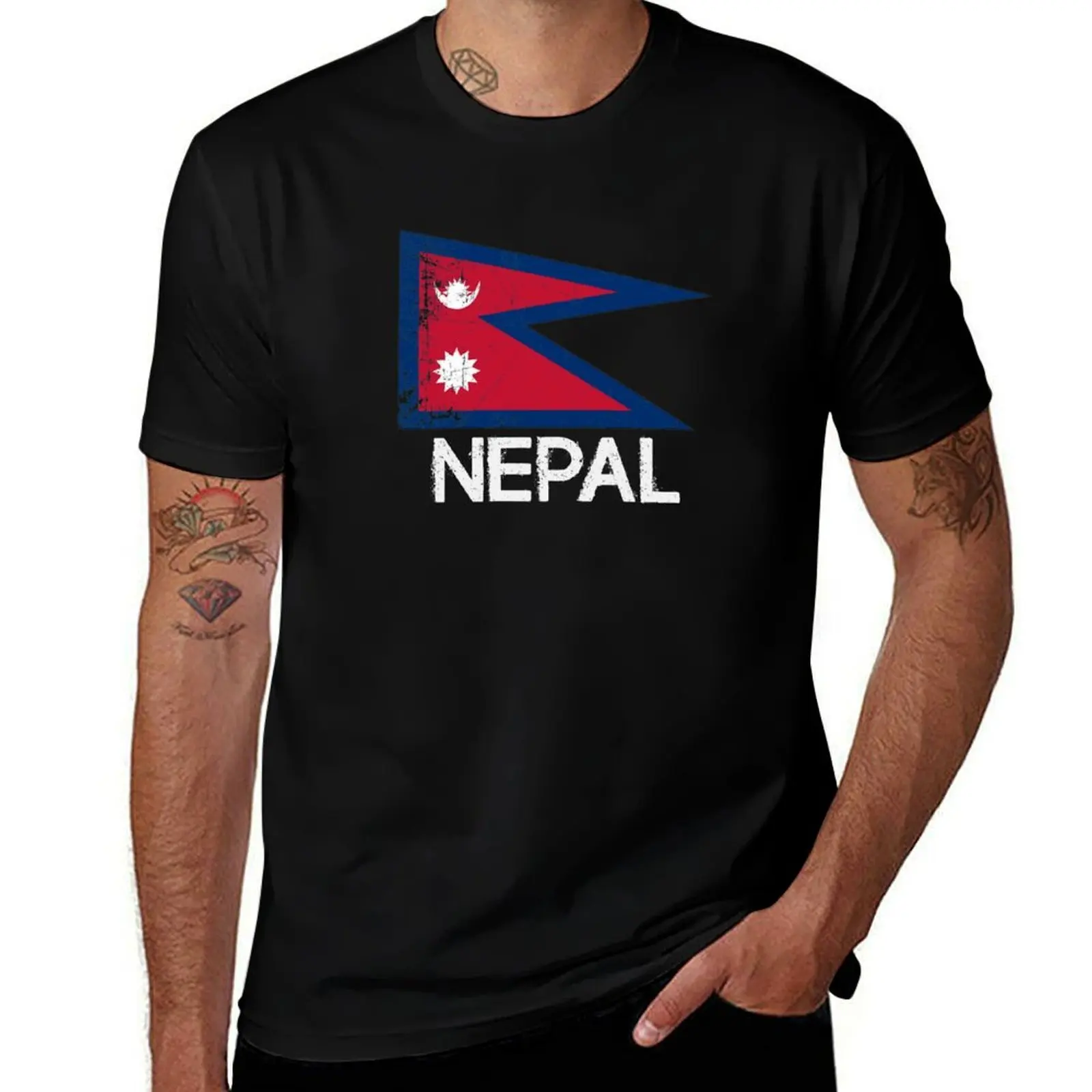 

Nepalese Nepali Flag Design | Vintage Made In Nepal Gift T-Shirt t shirt man luxury man t shirts for men T-Shirt