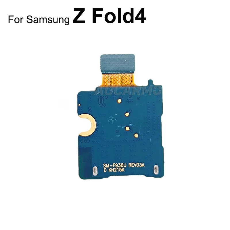 Aocarmo For Samsung Galaxy  Z Fold4 Fold 4 SM-F936 SIM Card Reader Socket Holder Flex Cable Replacement Repair Parts