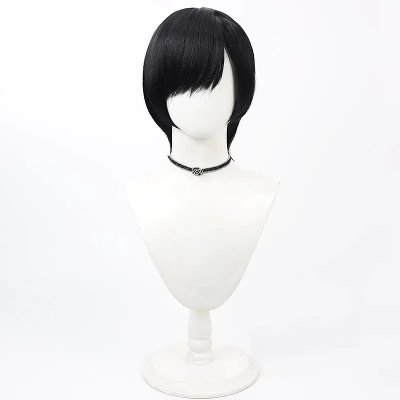 Cosplay [Free Man] Axis Powers Hetalia APH Honda Chrysanthemum Cos Wig Simulation Scalp Black Daily Short Teenager