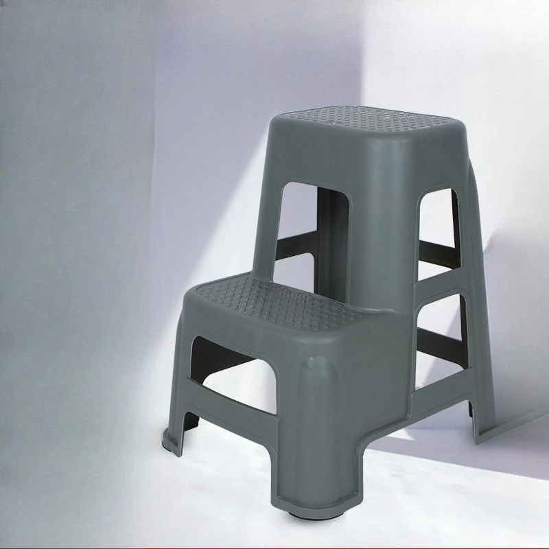 

Car wash beauty high and low stool Car wash climbing ladder Home supermarket Non-slip thickened plastic two-step