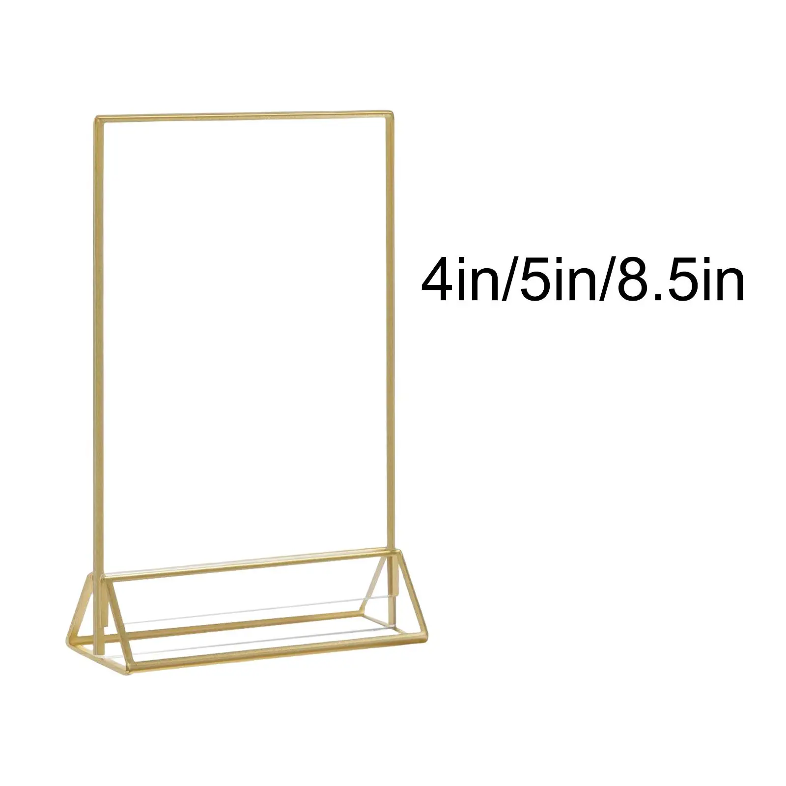 Acrylic Sign Holder Flyer Display Stand Card Holder Double Sided for Hotel