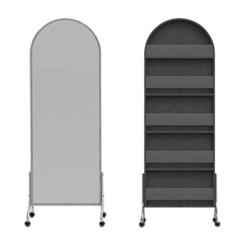 

Magazine rack, full-body mirror, medieval solid wood full-length mirror, full body, movable.
