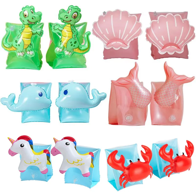 

Rooxin Baby Kid Swim Arm Rings Inflatable Swimming Ring Tube Swim Floating Sleeve Swimming For Child Safety Swim Training