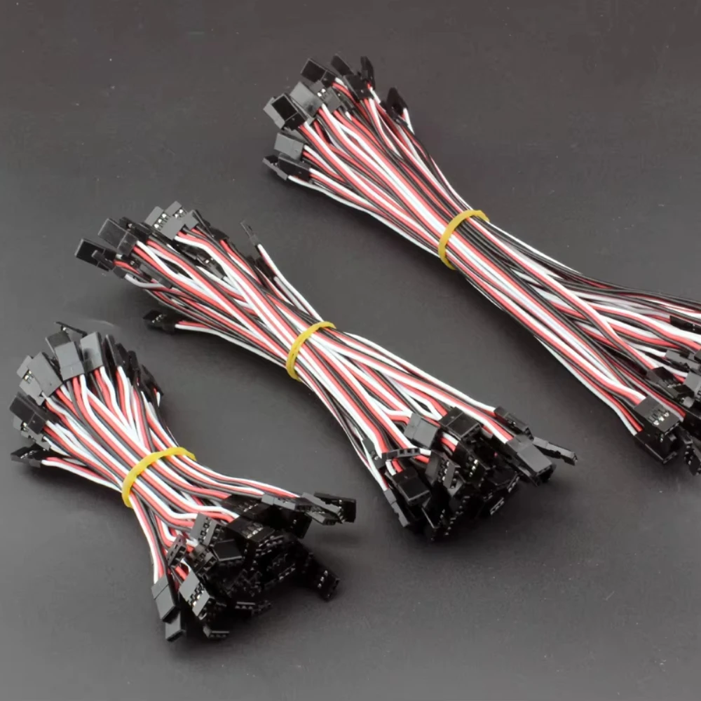 New 10cm15cm30cm Male To Male JR Plug Servo Extension Lead Wire Cable For KK MK MWC APM Flight Controller RC Helicopter 10Pcs