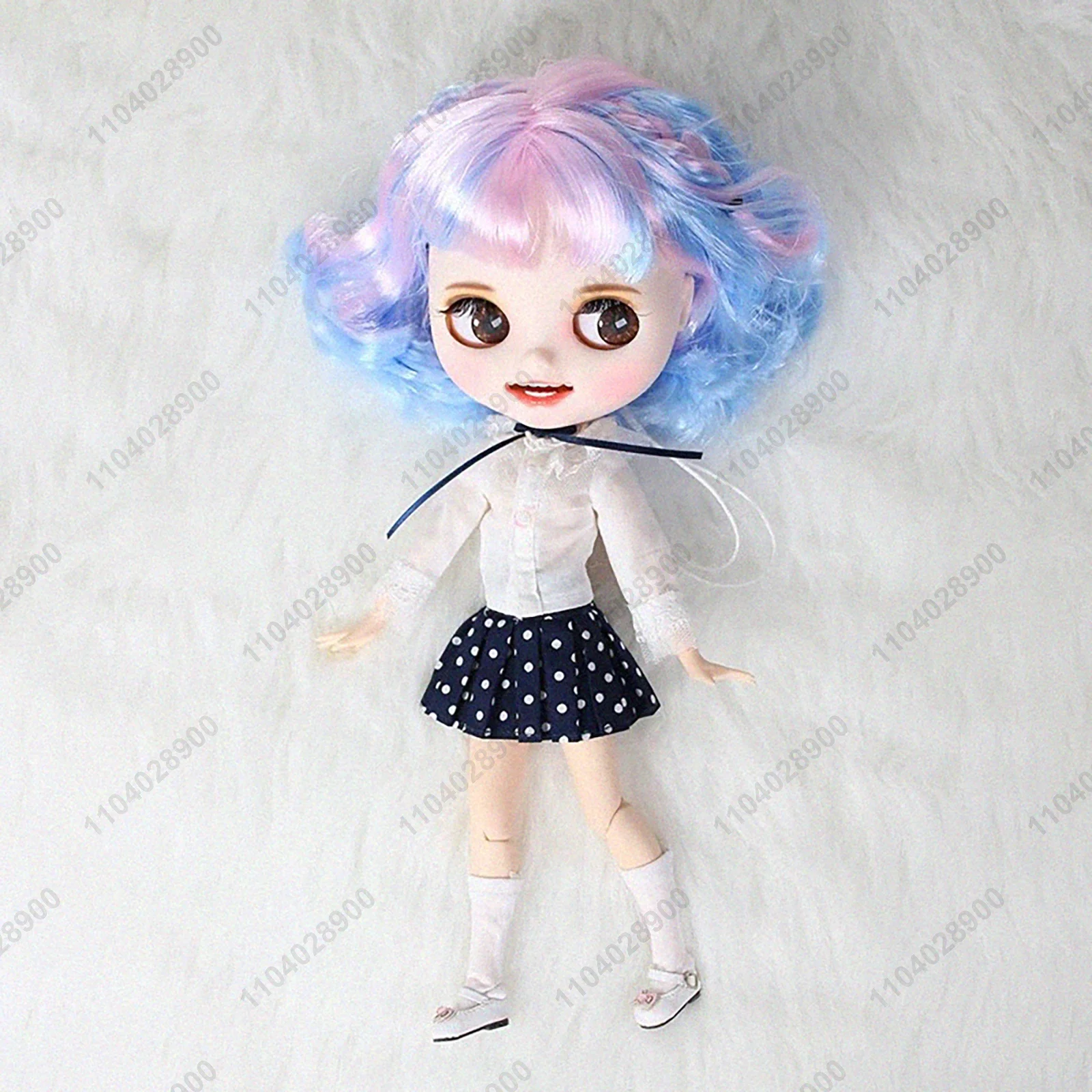 

ICY DBS Blyth Doll 19 суставов 1/6 Body 30 см BJD Doll Smile Matte Fair Skin Розовые волосы Прямые волосы Кукла DIY Костюм Кукла Подарок