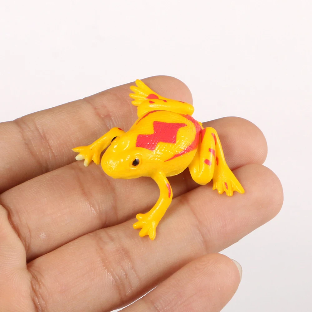 12 個小さな楽しいおもちゃフィギュア動物のおもちゃカラフルな詰め合わせカエルリアルなカエルアクションフィギュアカエルモデルおもちゃ