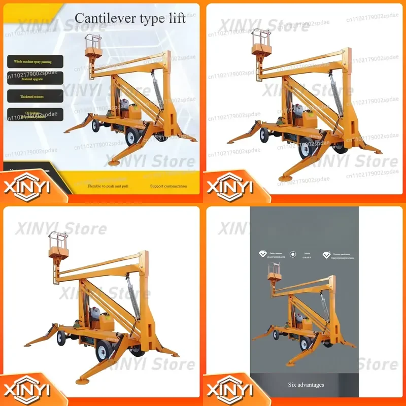 Articulated Arm Lift Electric Hydraulic Aerial Work Platform For Outdoor Industrial Maintenance And Facility Service