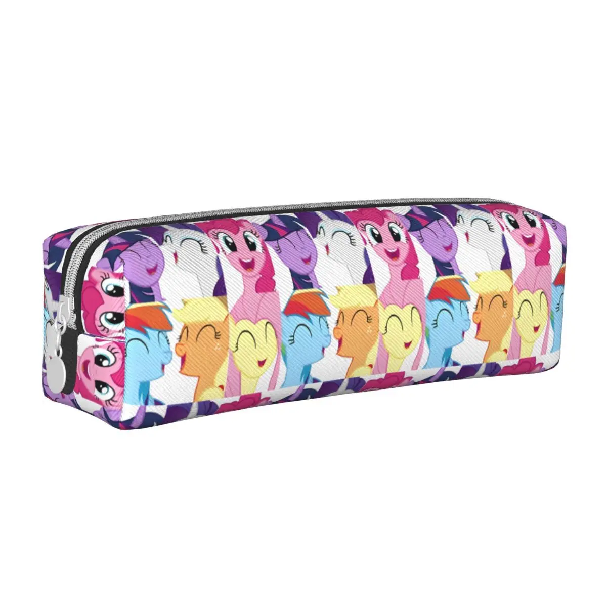 Ponies Friendship Is Magic Pencil Cases Rarity Pinkie Pie Rainbow Dash Pen Holder Bags Girls Boys Large Storage Pouch