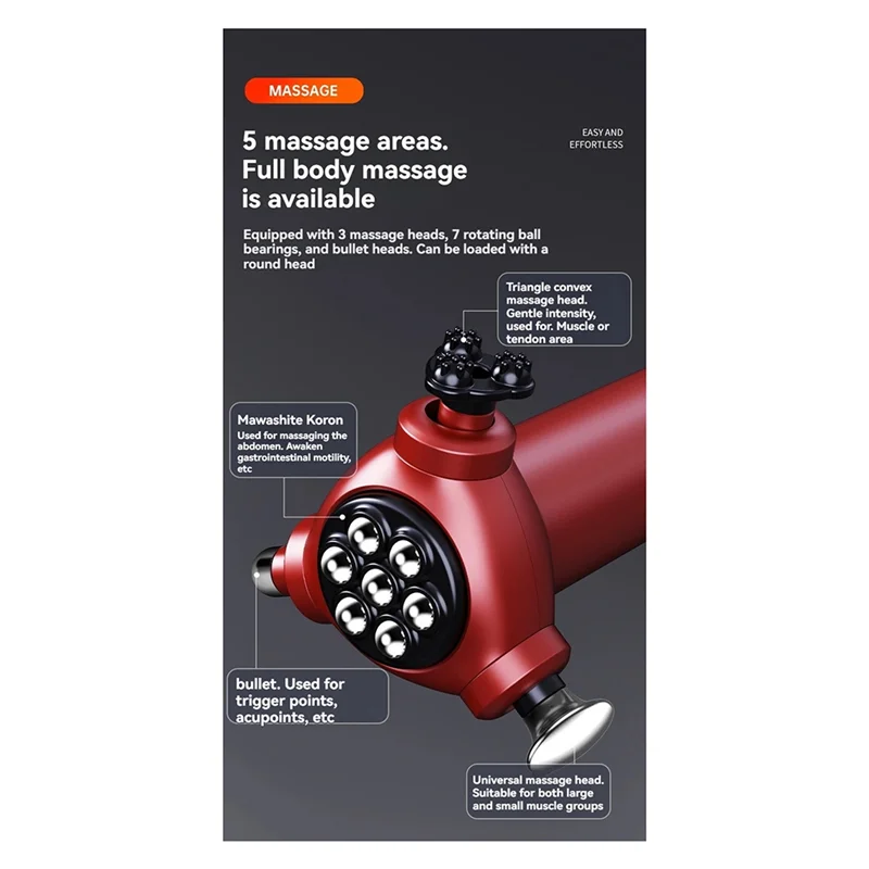 Elektryczny masażer do relaksacji, masażer do fitnessu i relaksacji mięśni.