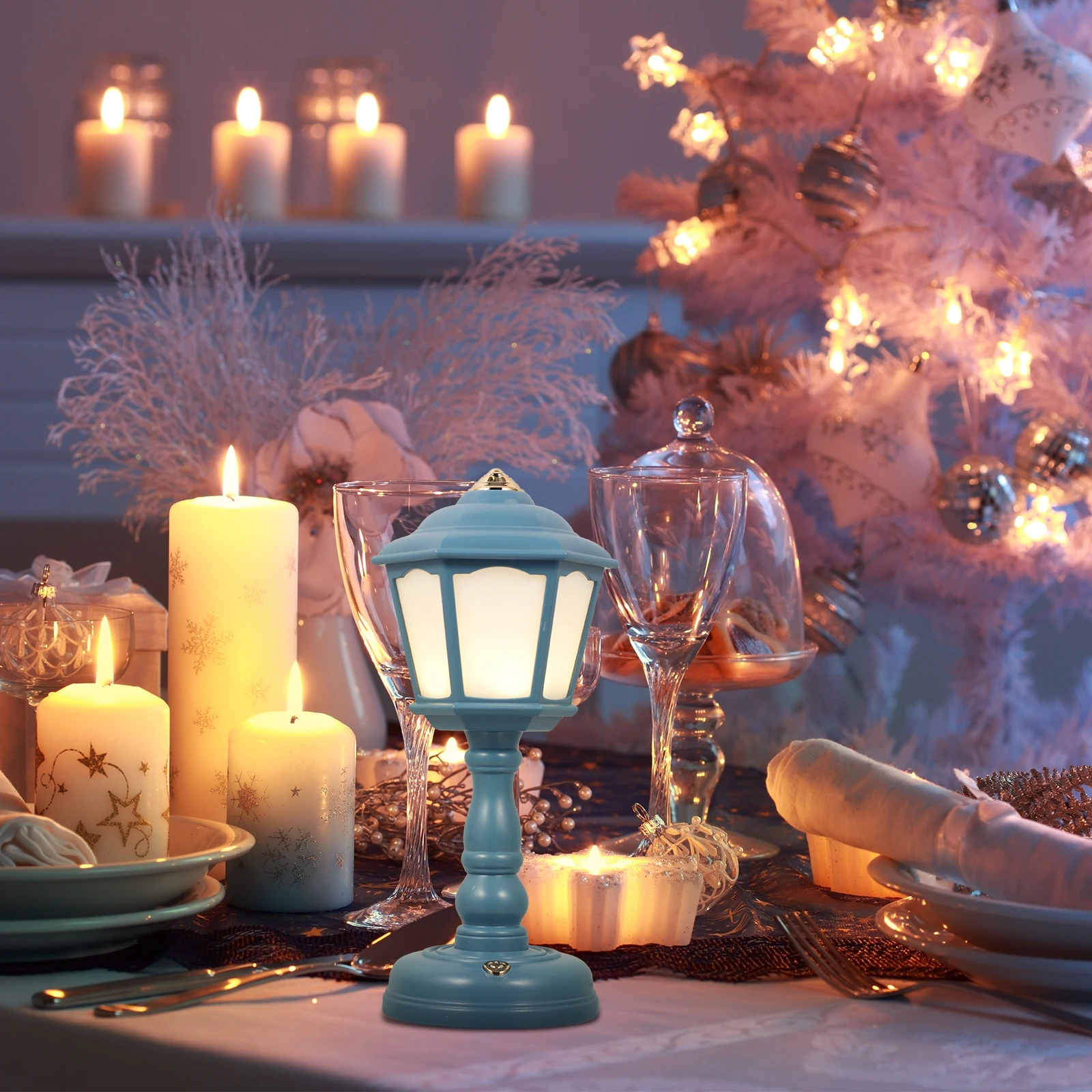 

Retro Palace Lights Mini Table Lamp USB Charging Decorative Bedroom Night Lamps Vintage Style Home Lighting ABS Material