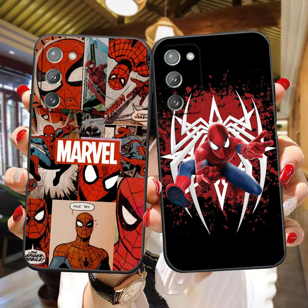 Marvel Spider-man Phone Case For Samsung Galaxy NOTE 20 10 9 8 ULTRA LITE A14 A11 10 A10S A10E A04 A04E A03 A03S A02S Case Cover