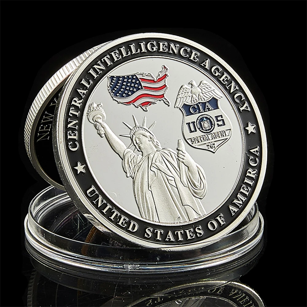 USA CIA Department We Are The Nation's First Line of Defense Country Silent Warriors Silver Plated Coin Collectible