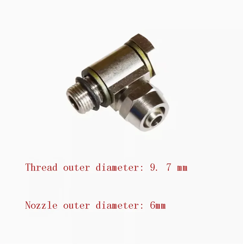 2pcs Tire Changer Machine Three-Way Trachea Air Valve Metal Connector 8mm 6mm Output