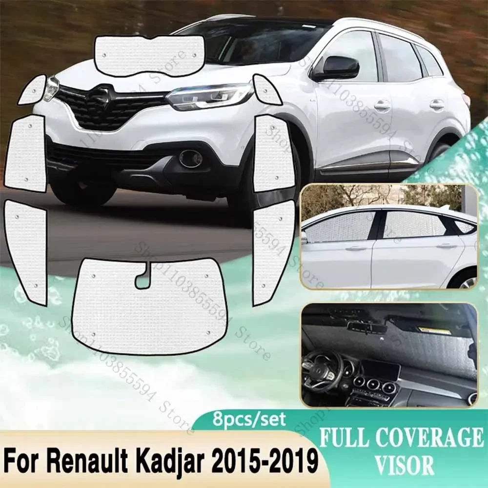 

Full Covers Sunshade For Renault Kadjar 2015~2019 Auto Windshield Window Surround Sunproof Visor Shaby Car Accessories 2016 2018