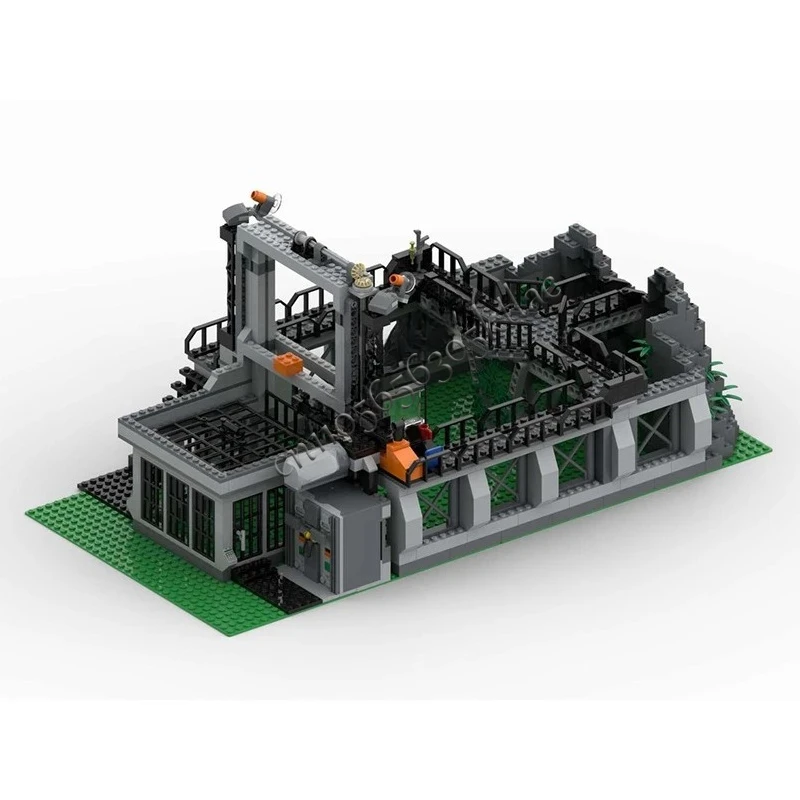 637 pièces MOC JurassicS World_Raptors Cage_PF modèle modulaire blocs de construction briques empilables jouets éducatifs créatifs enfant cadeau bricolage