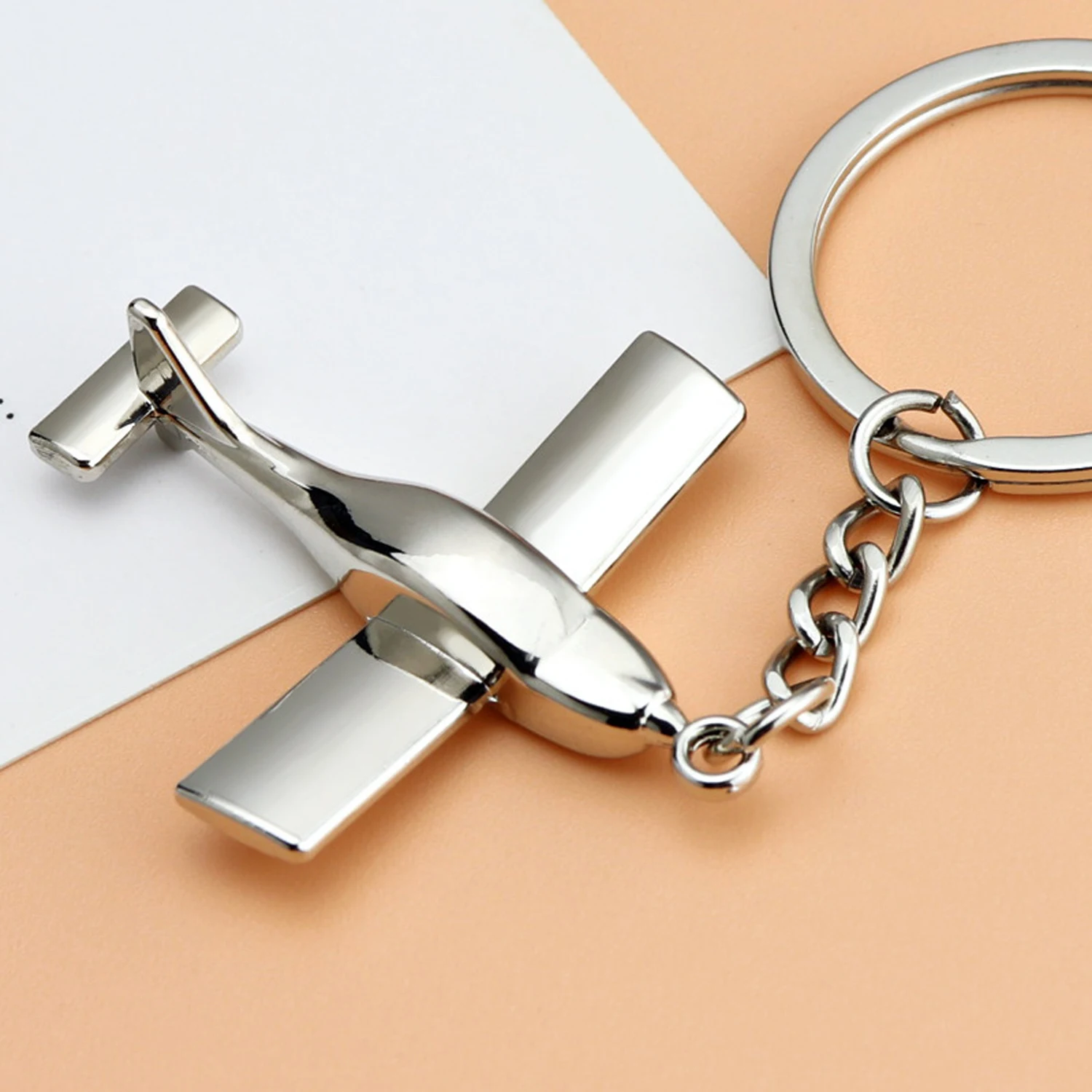 6Pcs Flying-Themed Keychain with Metal Plane Design – Great Gift for Kids and Teens Who Love Aviation key chain key ring