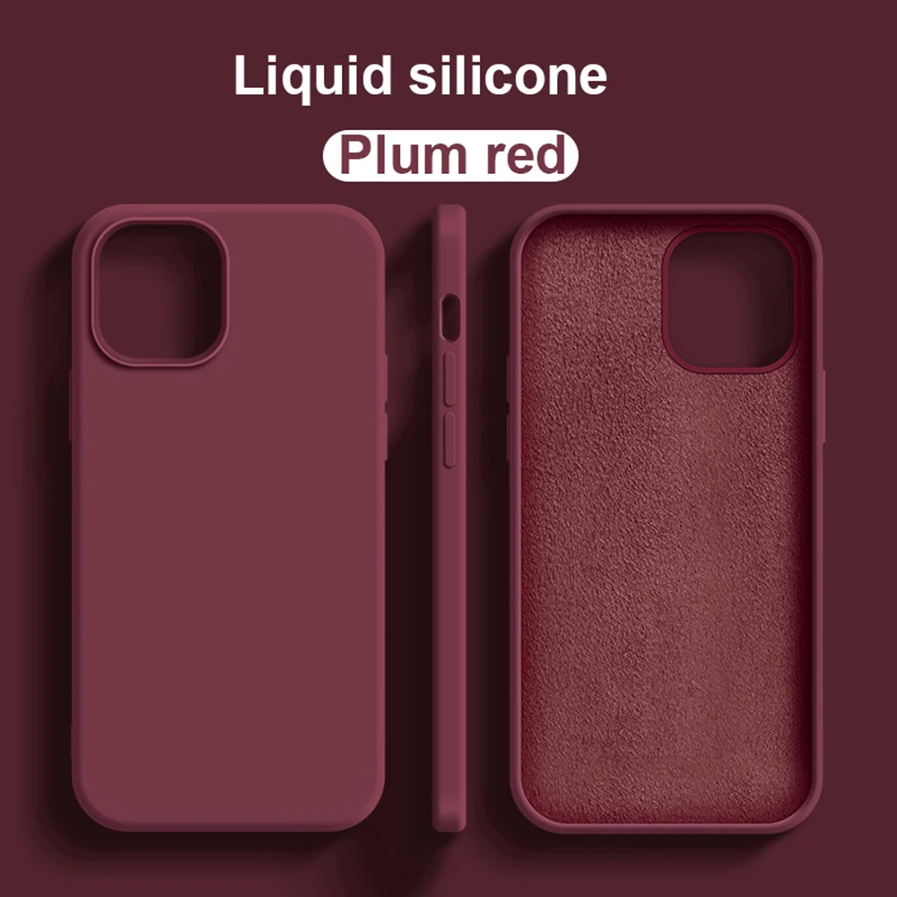 NEUE Flüssigsilikonhülle für iPhone 17 16 Pro Max 15 14 12 11 13 Mini Pro Max Luxus stoßfeste Abdeckung X XR 7 8 14 Plus Zubehör
