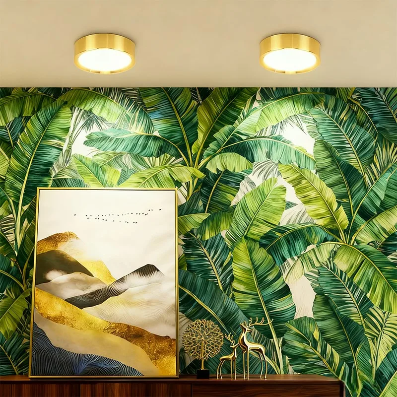 

Dimmable golden round ceiling light Wood LED Downlight LED Spotlight 3 colors for Living Room Bedroom Corridor 5W 10W 15W 25W