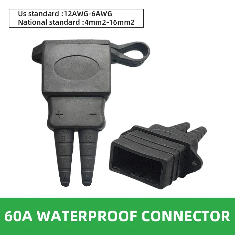 60A Parking Air Conditioning Plug Waterproof Electric Vehicle Battery Connector Male Female Power Joint for Forklift E-Bike