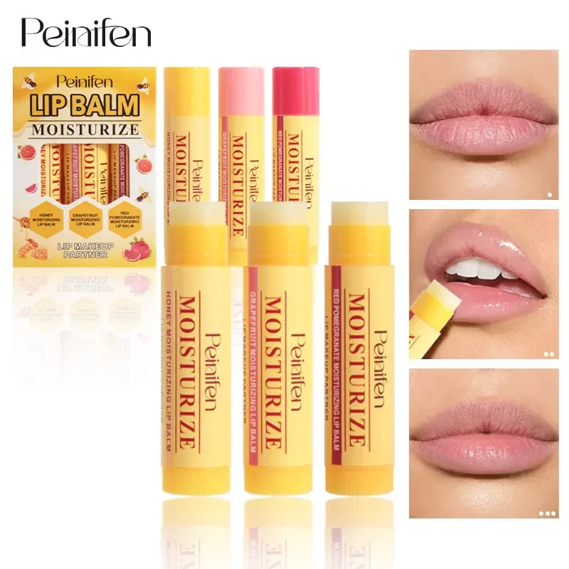 Long Lasting Fruit Color Changing Lipstick Set Moisturizing Care Three Piece Cosmetics For Women Girls