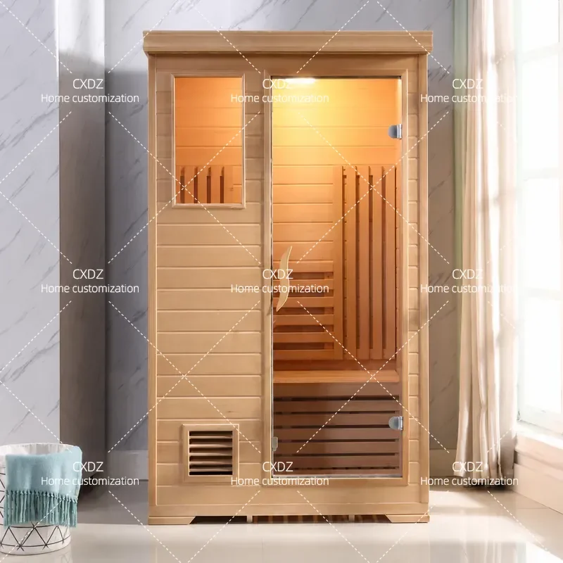 Household Commercial Steam Sauna Room Dry Wet Steam Bath Box Traditional Finnish Style Customizable Sauna Stove for Home and