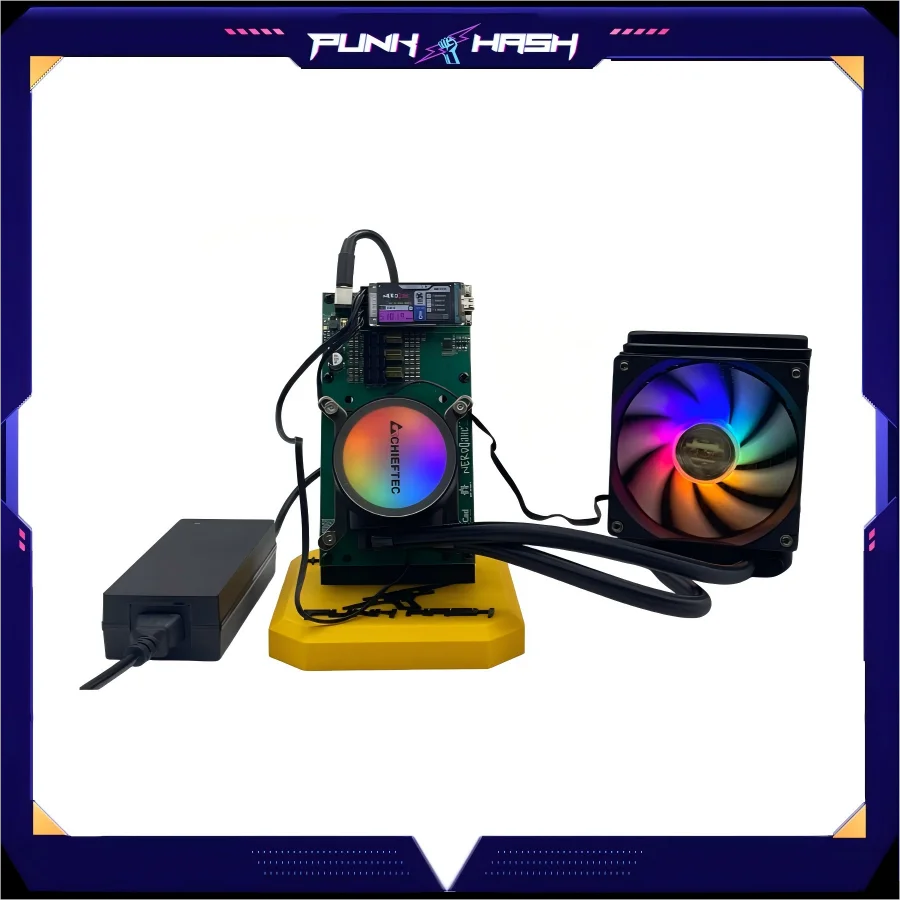 Bitaxe Bitcoin Minatori Raffreddamento ad acqua Nerdqaxe++ 4.8TH/s 75W Home Bitcoin Open Source Miner BTC Minatori Crypto Minatori Solo Minatore