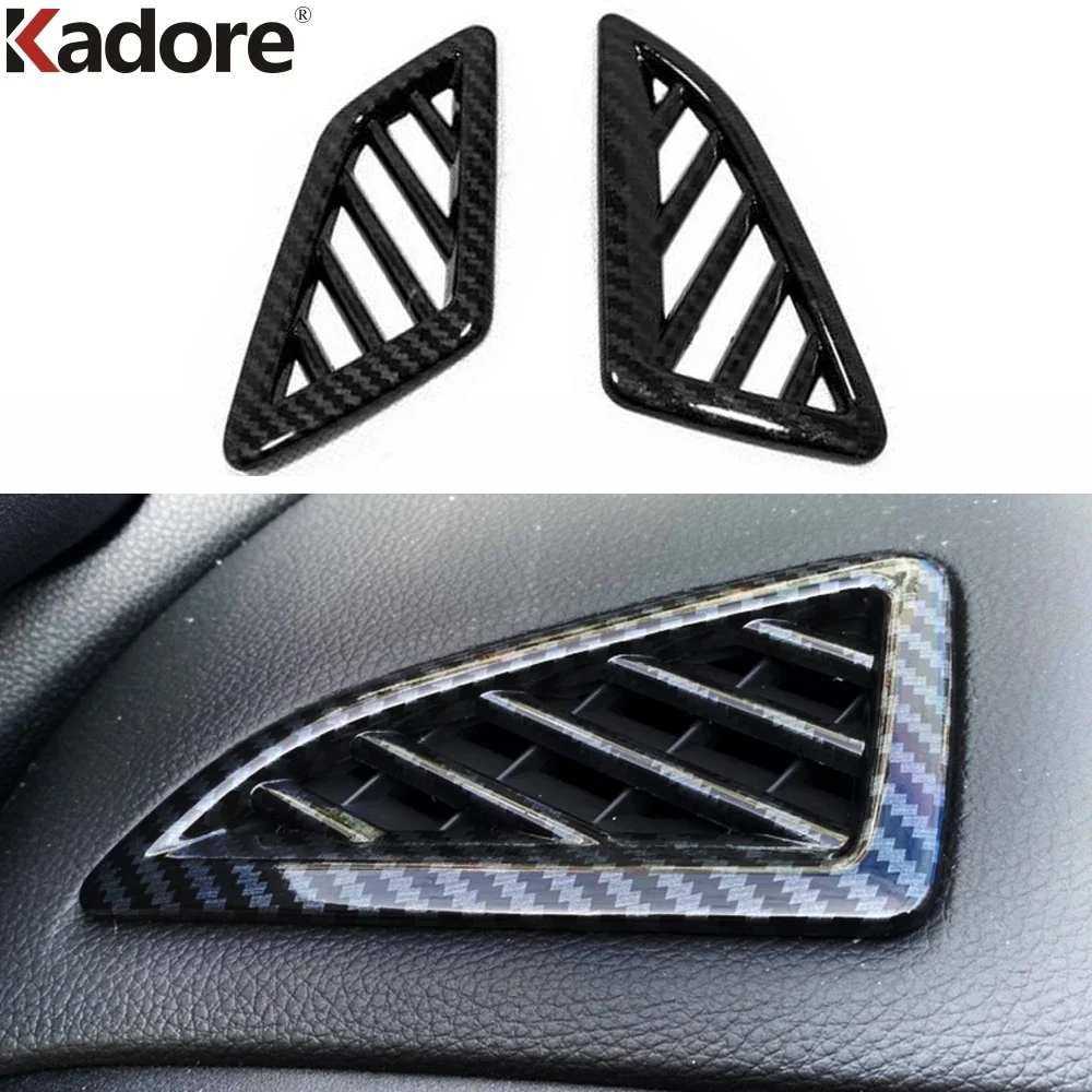 

Для Honda Civic Sedan 2016-2018 2019 2020 2021, передняя крышка из углеродного волокна, вентиляционное отверстие для автомобиля, накладка, аксессуары для интерьера
