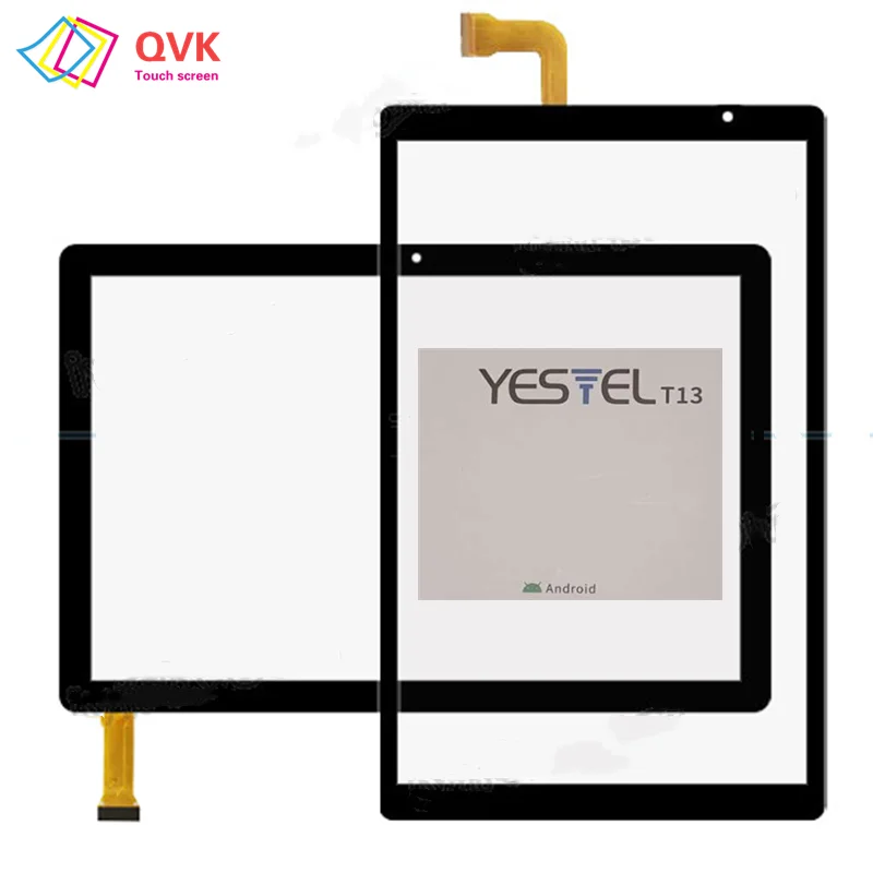 Black 10.1 Inch Touch Sensor For YESTEL T13 T 13 Tablet Capacitive Touch Screen Panel Repair and Replacement Parts Model T13-EEA