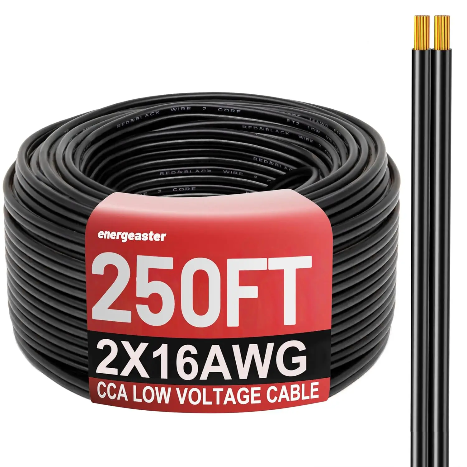 

Кабель ландшафтный гибкий 2-жильный 16 AWG (250 футов) для светодиодных лент, низковольтный